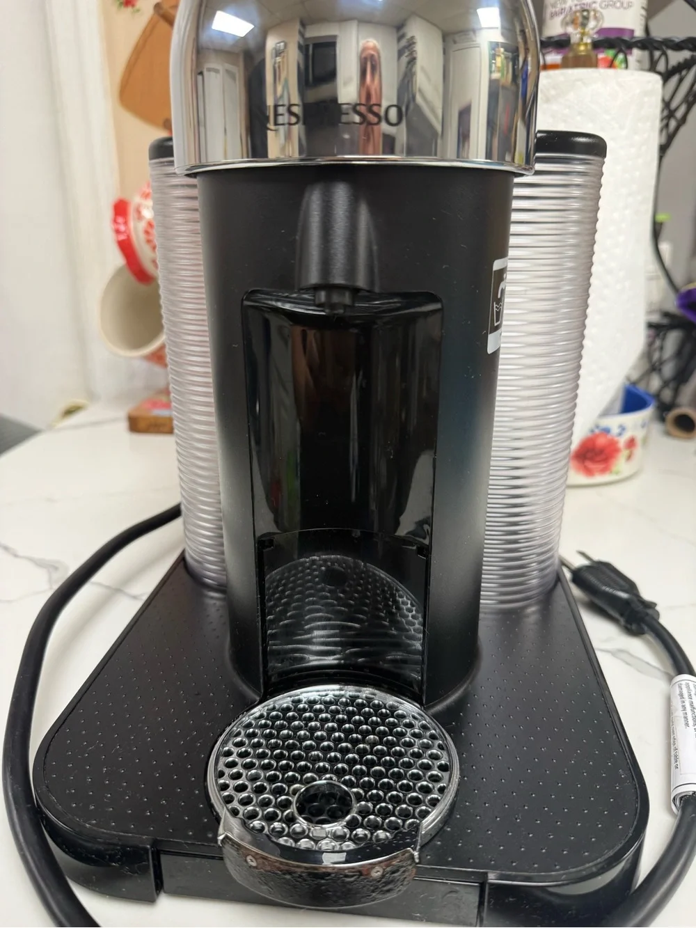 Breville Nespresso Vertuo Machine in Black and Silver
